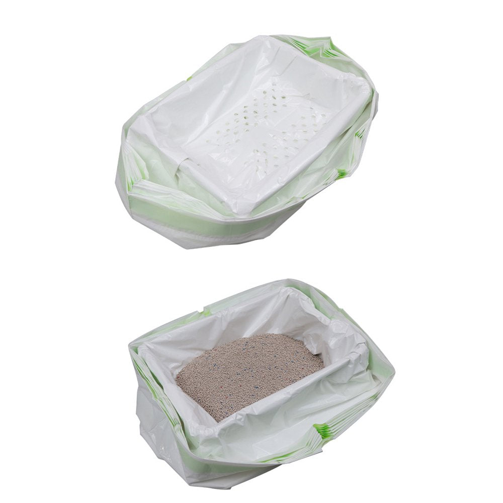 SPRING PARK 7Pcs Portable Cat Litter Box Liners, Durable Large Drawstring Kitty Litter Pan Bags Cat Waste Litter Bags Pet Cat Supplies Animals & Pet Supplies > Pet Supplies > Cat Supplies > Cat Litter Box Liners SPRING PARK   