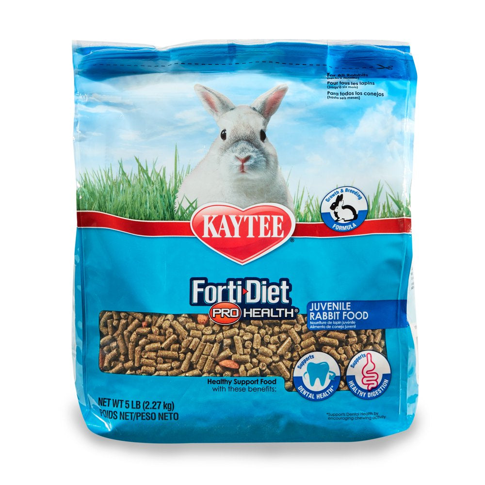 Kaytee Forti-Diet Pro Health Juvenile Rabbit Food 5Lb Animals & Pet Supplies > Pet Supplies > Small Animal Supplies > Small Animal Food Central Garden and Pet   