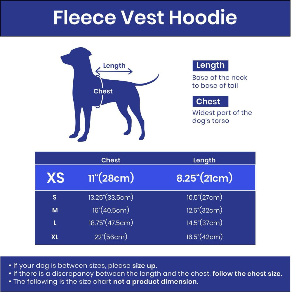 Gooby Fleece Vest Hoodie Dog Sweater - Green, X-Small - Warm Pullover Dog Hoodie with O-Ring Leash Animals & Pet Supplies > Pet Supplies > Dog Supplies > Dog Apparel Inafiction USA, Inc. dba Gooby Pet Fashion   