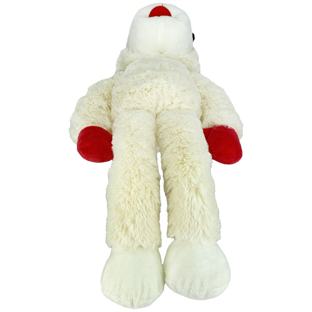 Multipet Holiday Jumbo Lamb Chop Dog Toy, with Squeaker, 19 " Animals & Pet Supplies > Pet Supplies > Dog Supplies > Dog Toys Multipet   