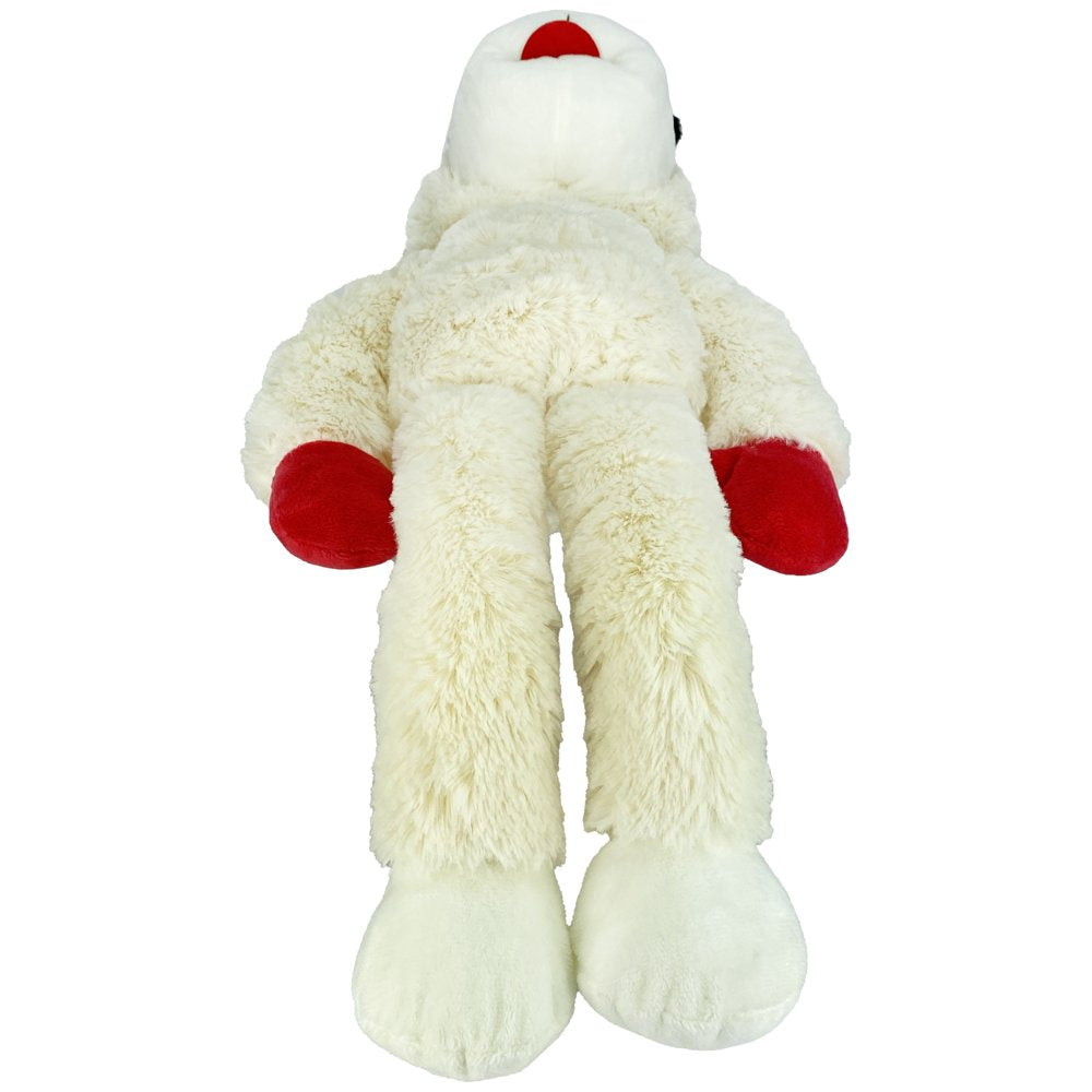 Multipet Holiday Jumbo Lamb Chop Dog Toy, with Squeaker, 19 "