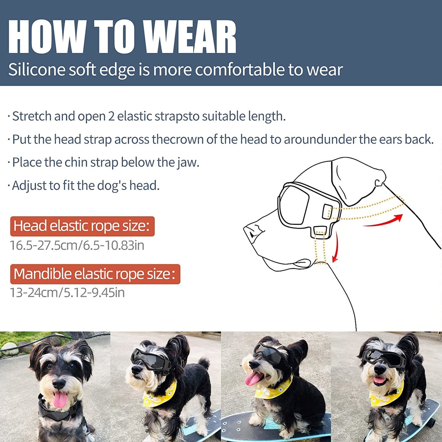 NVTED Dog Sunglasses Dog Goggles, Comfortable Soft Easy Wear Adjustable UV Protection Puppy Sunglasses for Small to Medium Dog (Black) Animals & Pet Supplies > Pet Supplies > Dog Supplies > Dog Apparel NVTED   