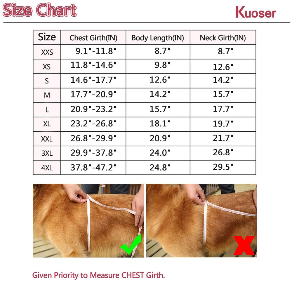 Kuoser Cozy Waterproof Windproof Reversible British Style Plaid Dog Vest Winter Coat Warm Dog Apparel for Cold Weather Dog Jacket for Small Medium Large Dogs with Furry Collar (XS - 3XL) Animals & Pet Supplies > Pet Supplies > Dog Supplies > Dog Apparel Kuoser   