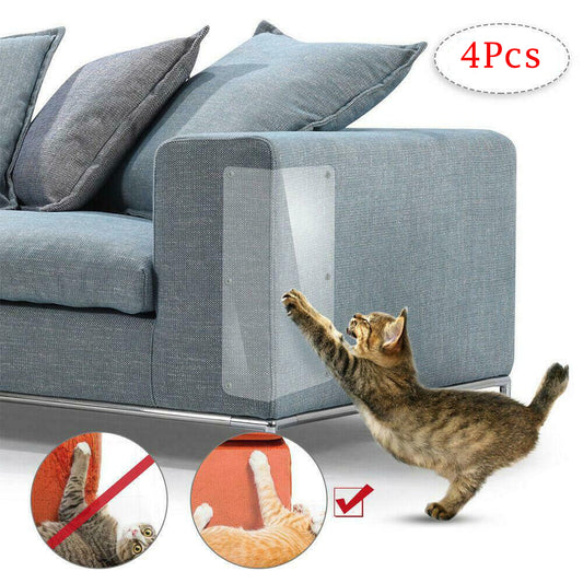 LNKOO 4PCS Furniture Defender Cat Scratching Guard, Furniture Protectors from Pets, anti Cat Scratch Deterrent with Pins for Protecting Your Upholstered Furniture, Clear Premium Claw Proof Pads Animals & Pet Supplies > Pet Supplies > Cat Supplies > Cat Furniture D13   