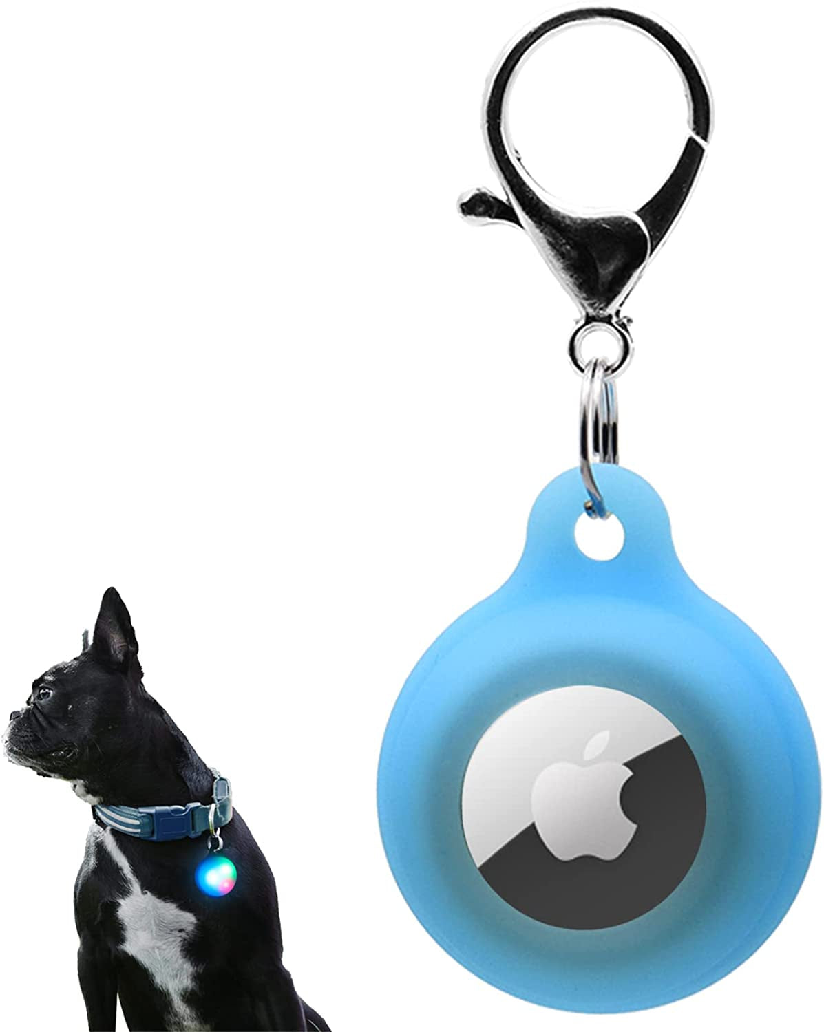Airtag Dog Collar Holder, Silicone Air Tag Dot Collar Holder for Apple –  KOL PET