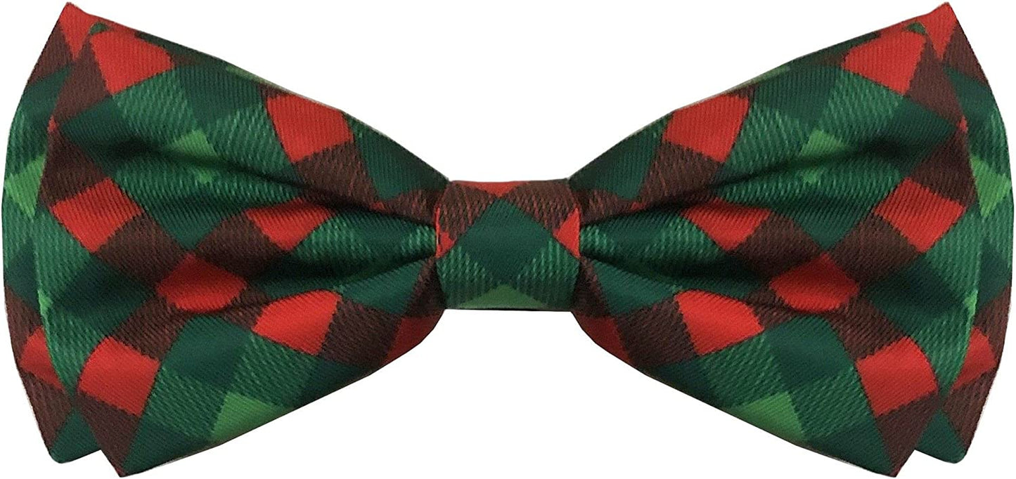 H&K Bow Tie for Pets | Scottish Check (Large) | Christmas Holiday Velcro Bow Tie Collar Attachment | Fun Bow Ties for Dogs & Cats | Cute, Comfortable, and Durable | Huxley & Kent Bow Tie Animals & Pet Supplies > Pet Supplies > Dog Supplies > Dog Apparel Huxley & Kent Extra-Large  