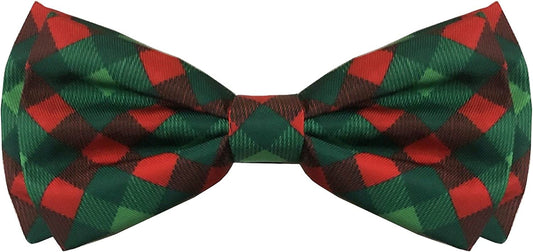 H&K Bow Tie for Pets | Scottish Check (Large) | Christmas Holiday Velcro Bow Tie Collar Attachment | Fun Bow Ties for Dogs & Cats | Cute, Comfortable, and Durable | Huxley & Kent Bow Tie Animals & Pet Supplies > Pet Supplies > Dog Supplies > Dog Apparel Huxley & Kent Extra-Large  