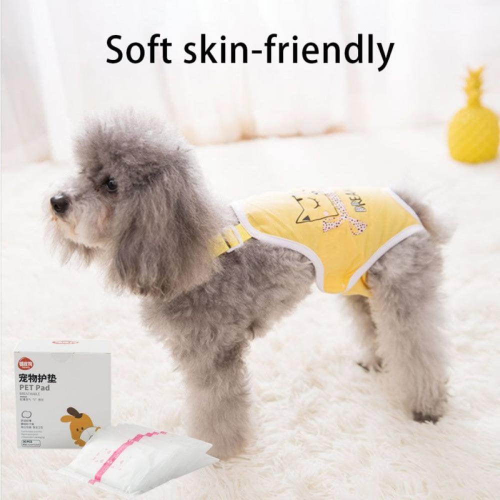 30Pcs Dog Diaper Pads | Disposable Diaper Liners | Booster Pad Fit Most Dog Diapers and Belly Bands | Adds Absorbency, Stops Leaks Animals & Pet Supplies > Pet Supplies > Dog Supplies > Dog Diaper Pads & Liners Maynos   