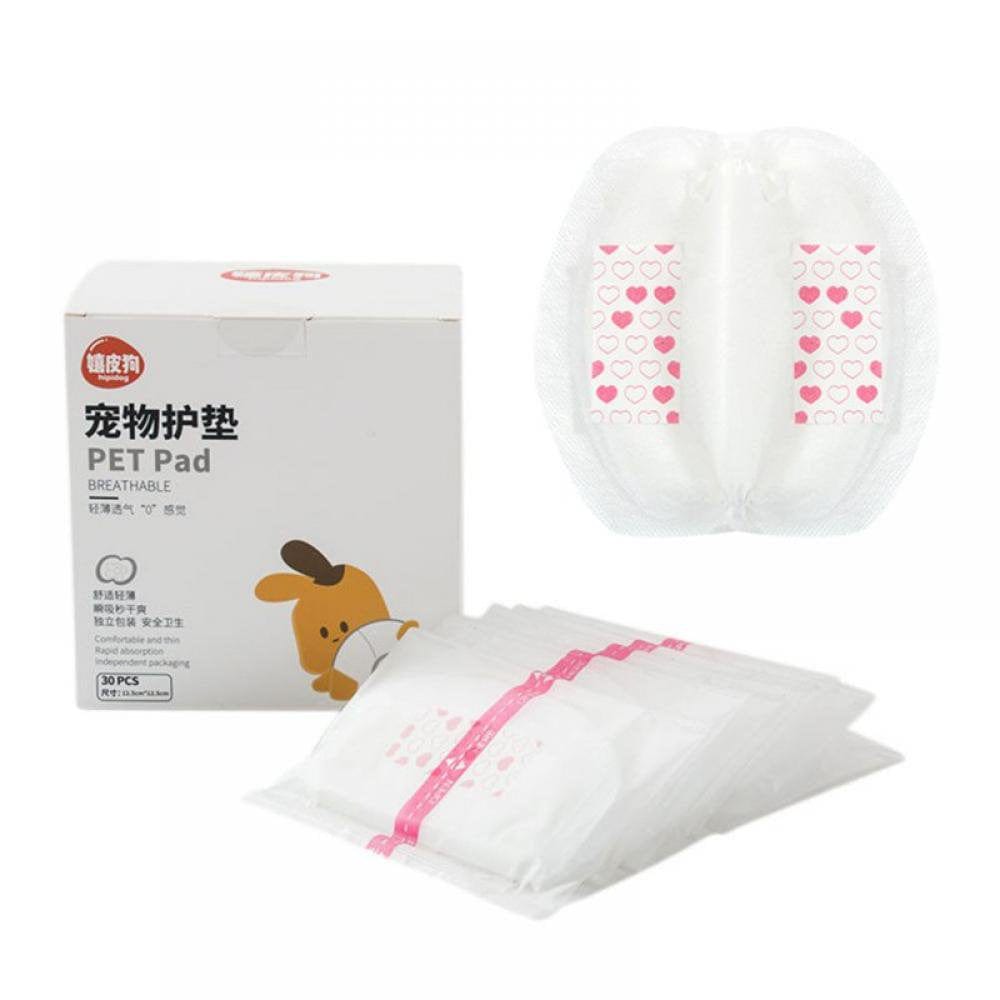 30Pcs Dog Diaper Pads Disposable Female Dog Diaper Liners Booster Pad Inserts for Dog Diapers Adds Absorbency and Stop Leaks Animals & Pet Supplies > Pet Supplies > Dog Supplies > Dog Diaper Pads & Liners GETFIT   