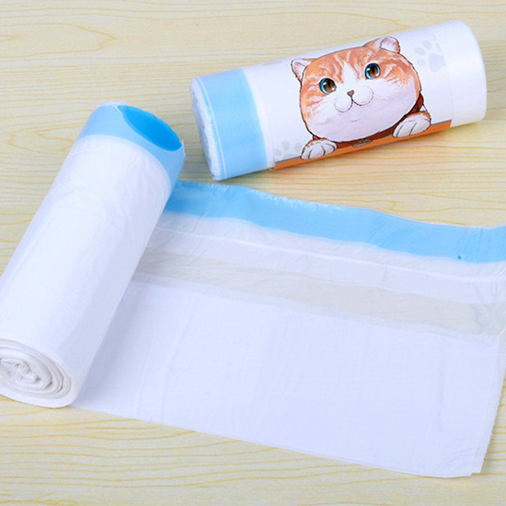 Sorrowso Cat Litter Box Liners Drawstring Kitten Waste Litter Bags Litter Pan Bags