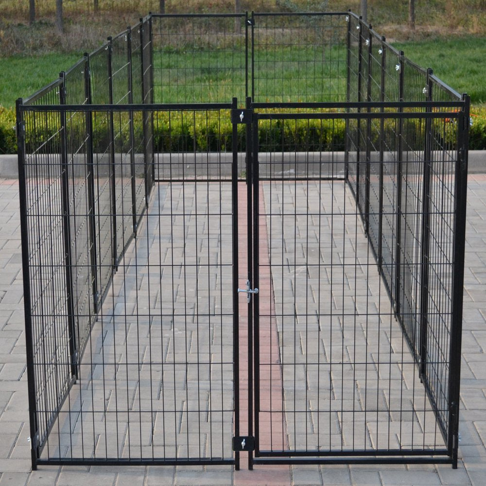 Omitree 9 X 9 X 3.93 Ft Modular Dog Exercise Fence Barrier Pet Cat Run New Pen Animals & Pet Supplies > Pet Supplies > Dog Supplies > Dog Kennels & Runs Omitree   