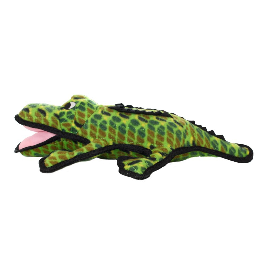 Tuffy Ocean Creature Alligator Dog Squeaky Toy, Green