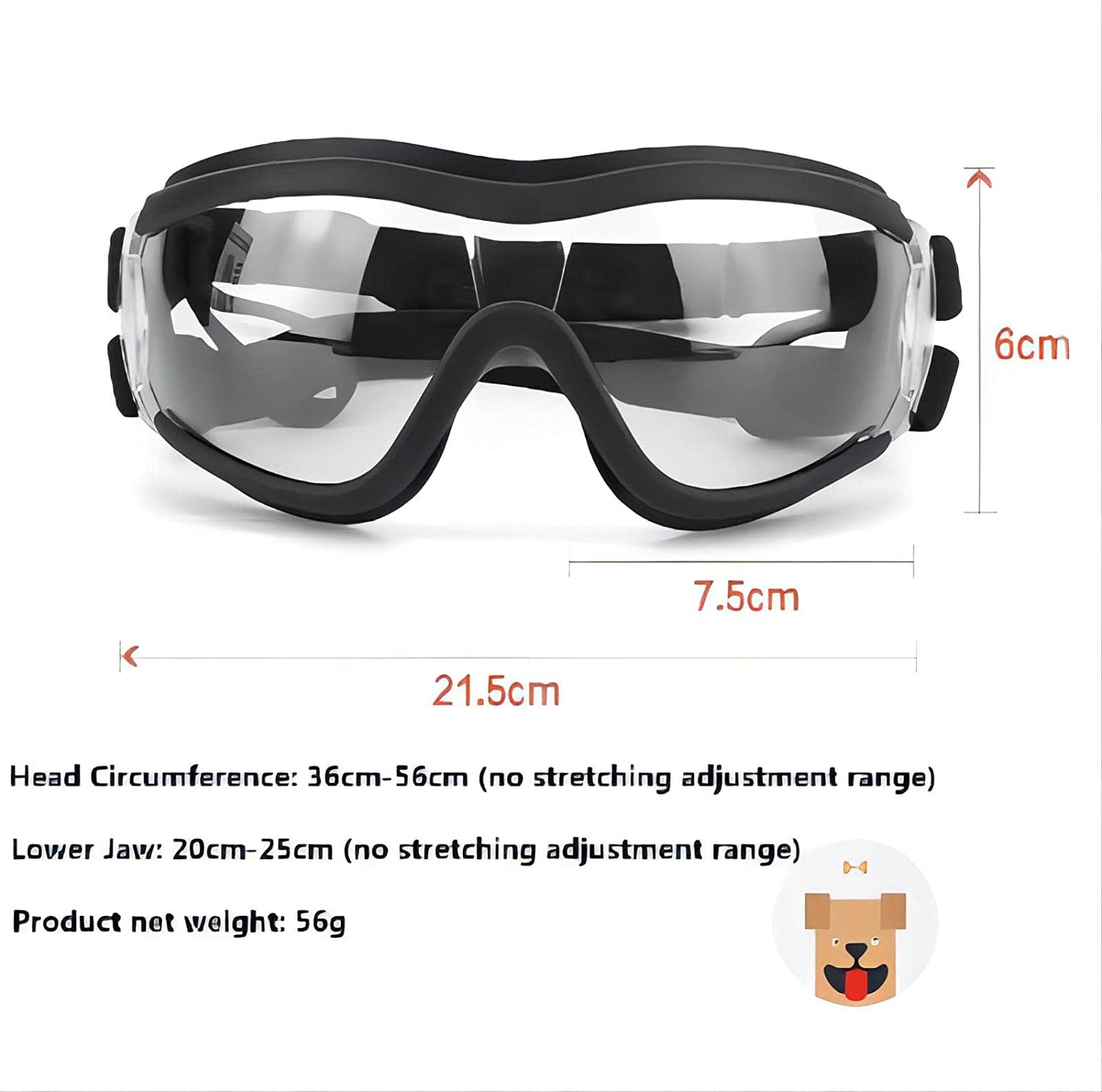 Wotendy Dog Sunglasses Dog Goggles, UV Protection Wind Protection Dust Protection Fog Protection Pet Glasses Eye Wear Protection for Medium or Large Dog Animals & Pet Supplies > Pet Supplies > Dog Supplies > Dog Apparel Wotendy   