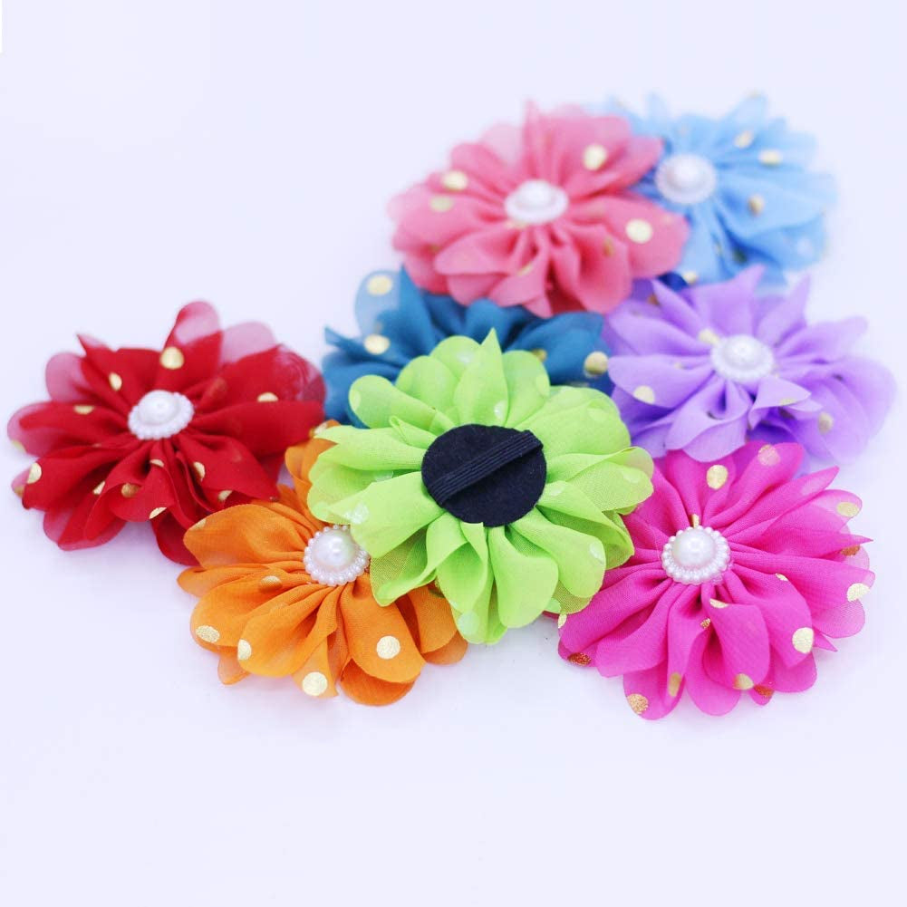 PRUNS Dog Flowers Collar Pet Charms Flower Collars Accessories Cat Puppy Collars Bowtie Grooming Decoration Animals & Pet Supplies > Pet Supplies > Dog Supplies > Dog Apparel PRUNS   