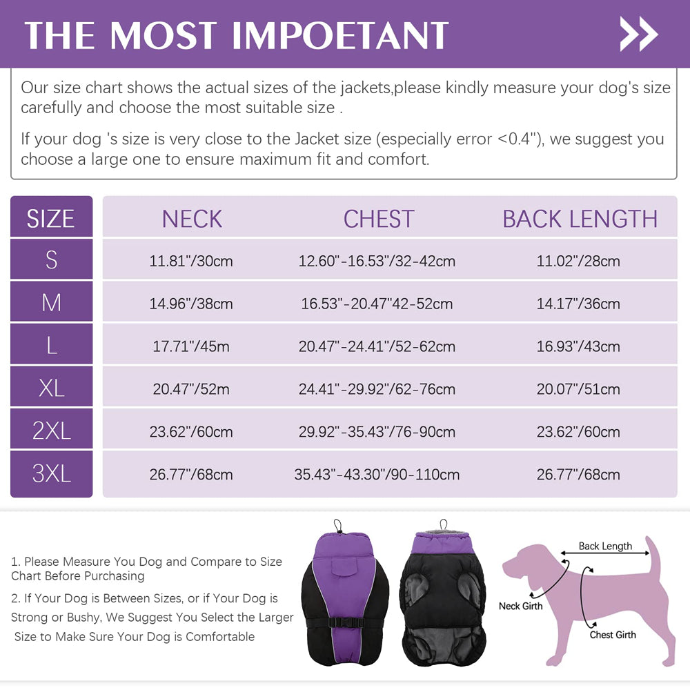 ROZKITCH Winter Warm Dog Coat Windproof Cozy Dog Jacket Cold Weather Thick Fleece Vest Water Repellent Apparel with Harness/Leash Hole & Reflective for Outdoor Small Medium Large Dogs Animals & Pet Supplies > Pet Supplies > Dog Supplies > Dog Apparel ROZKITCH   