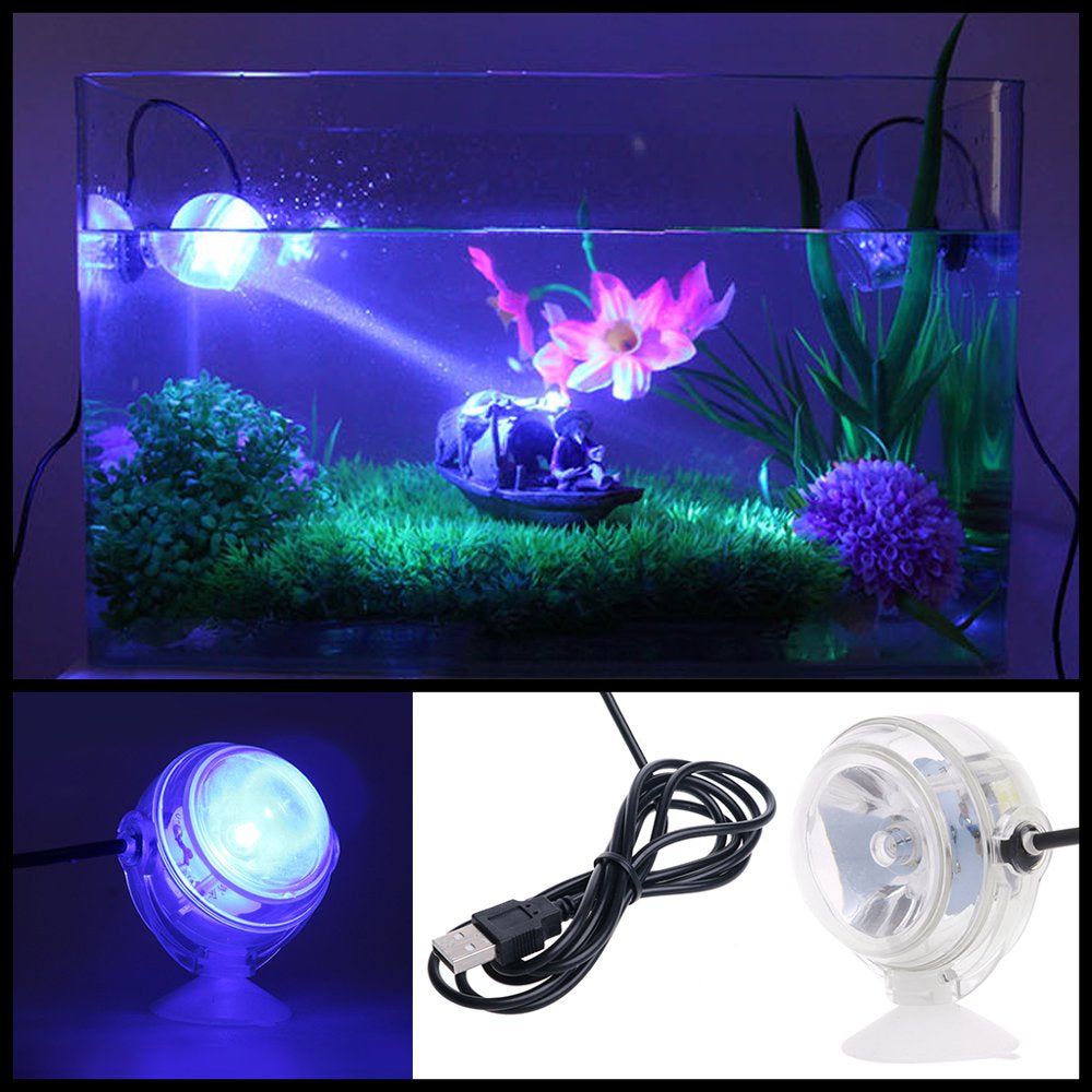 Aquarium Fish Tank Submersible LED Spotlight Lighting Underwater Lamp EU Plug Animals & Pet Supplies > Pet Supplies > Fish Supplies > Aquarium Lighting Bydezcon   