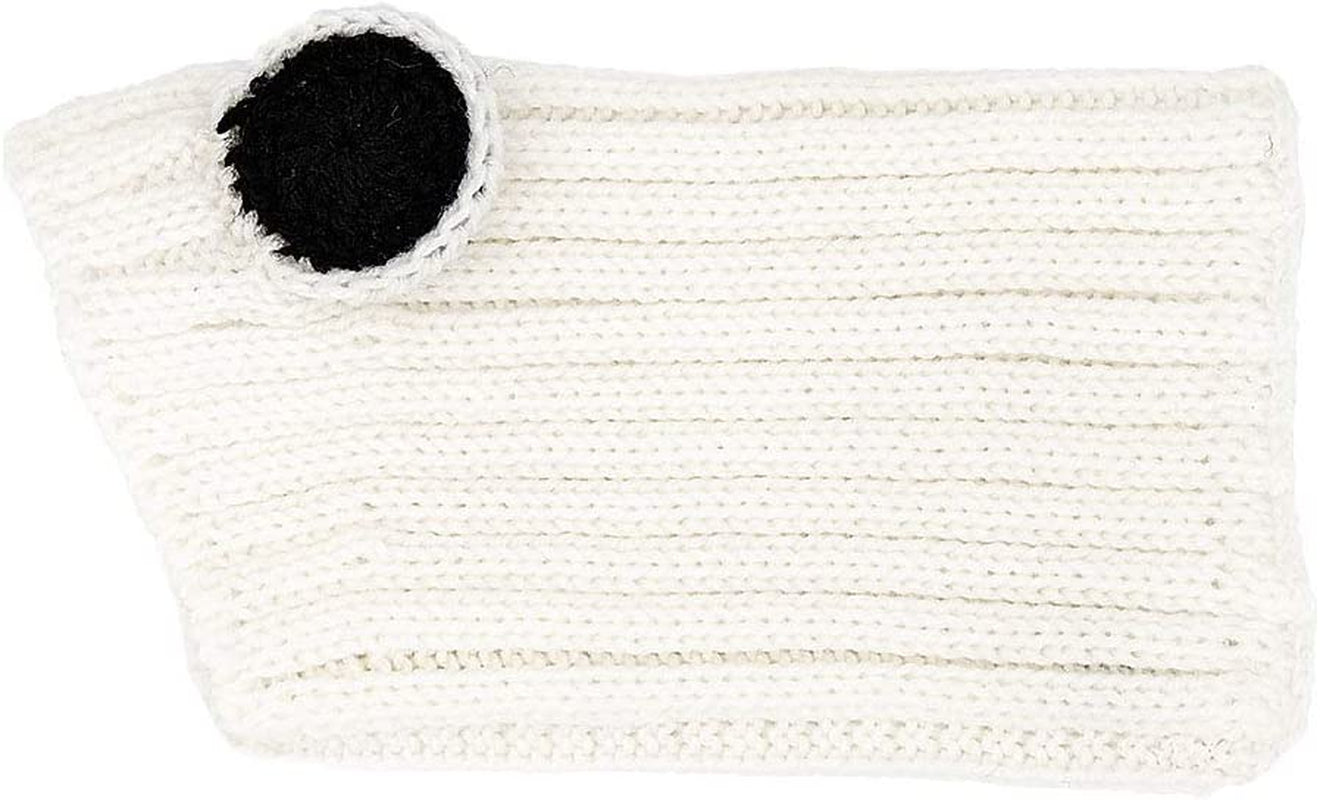 Zoo Snoods Panda Costume for Dogs, Large - Warm No Flap Ear Wrap Hood for Pets, Kungfu Panda Dog Outfit for Winters, Halloween, Christmas & New Year, Soft Yarn Ear Covers Animals & Pet Supplies > Pet Supplies > Dog Supplies > Dog Apparel Zoo Snoods   