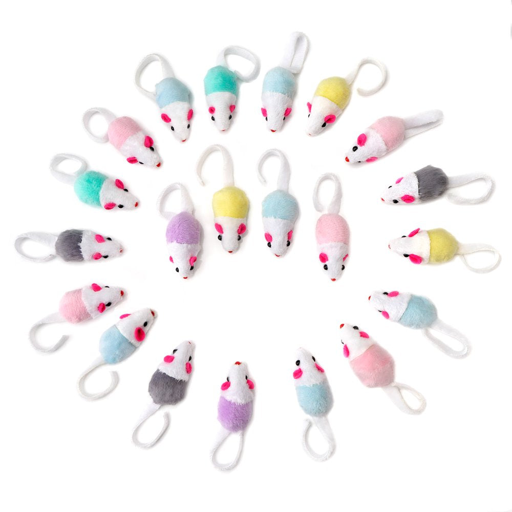 Chiwava 36 Pack 1.8" Small Interactive Cat Toys Mice with Catnip Rattle Sound Mouse for Indoor Cats Kitten Play Animals & Pet Supplies > Pet Supplies > Cat Supplies > Cat Toys Wonpet Co., Ltd   