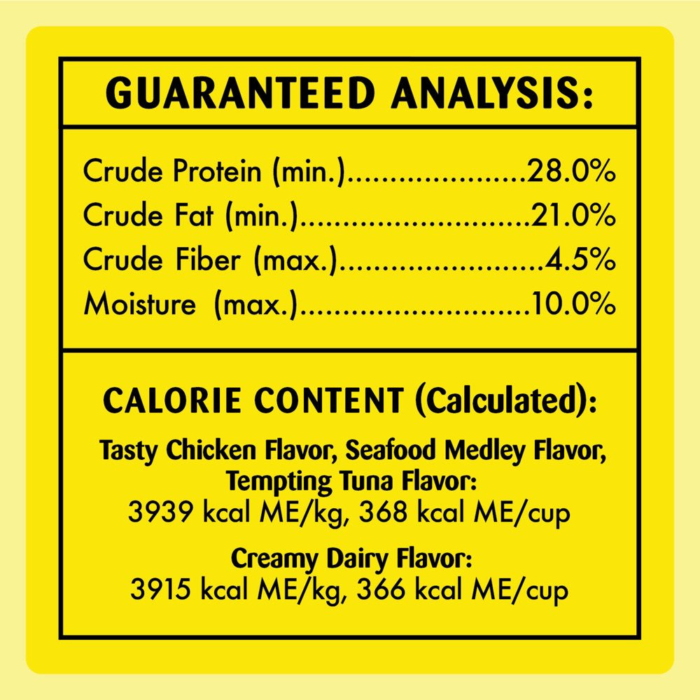 TEMPTATIONS Classic, Crunchy and Soft Cat Treats Feline Favorites Variety Pack, Seafood Medley Flavor, Tasty Chicken Flavor, Creamy Dairy Flavor, and Tempting Tuna Flavor, (4) 3 Oz. Pouches Animals & Pet Supplies > Pet Supplies > Cat Supplies > Cat Treats Mars Petcare   