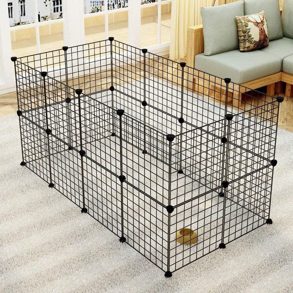 32 Panels Pet Playpen Small Animals Exercise Pen Crate Metal Wire Fence and Kennel Indoor Outdoor for Guinea Pigs, Bunnies, Rabbits, Puppies Animals & Pet Supplies > Pet Supplies > Dog Supplies > Dog Kennels & Runs Boulevard F Inc   