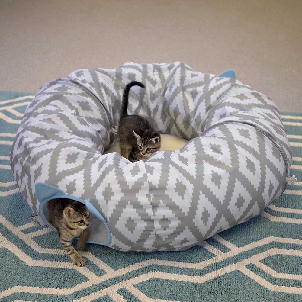 Kitty City Large Cat Tunnel Bed, Cat Bed, Pop up Bed