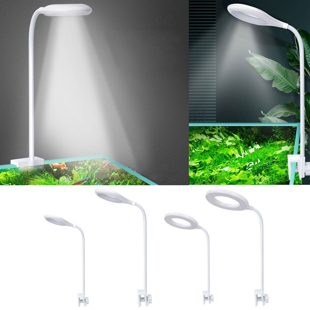 LED Aquarium Light Clip on Fish Tank Lighting for 0.16-0.55 in Thickness Wall Animals & Pet Supplies > Pet Supplies > Fish Supplies > Aquarium Lighting Teucfsky   