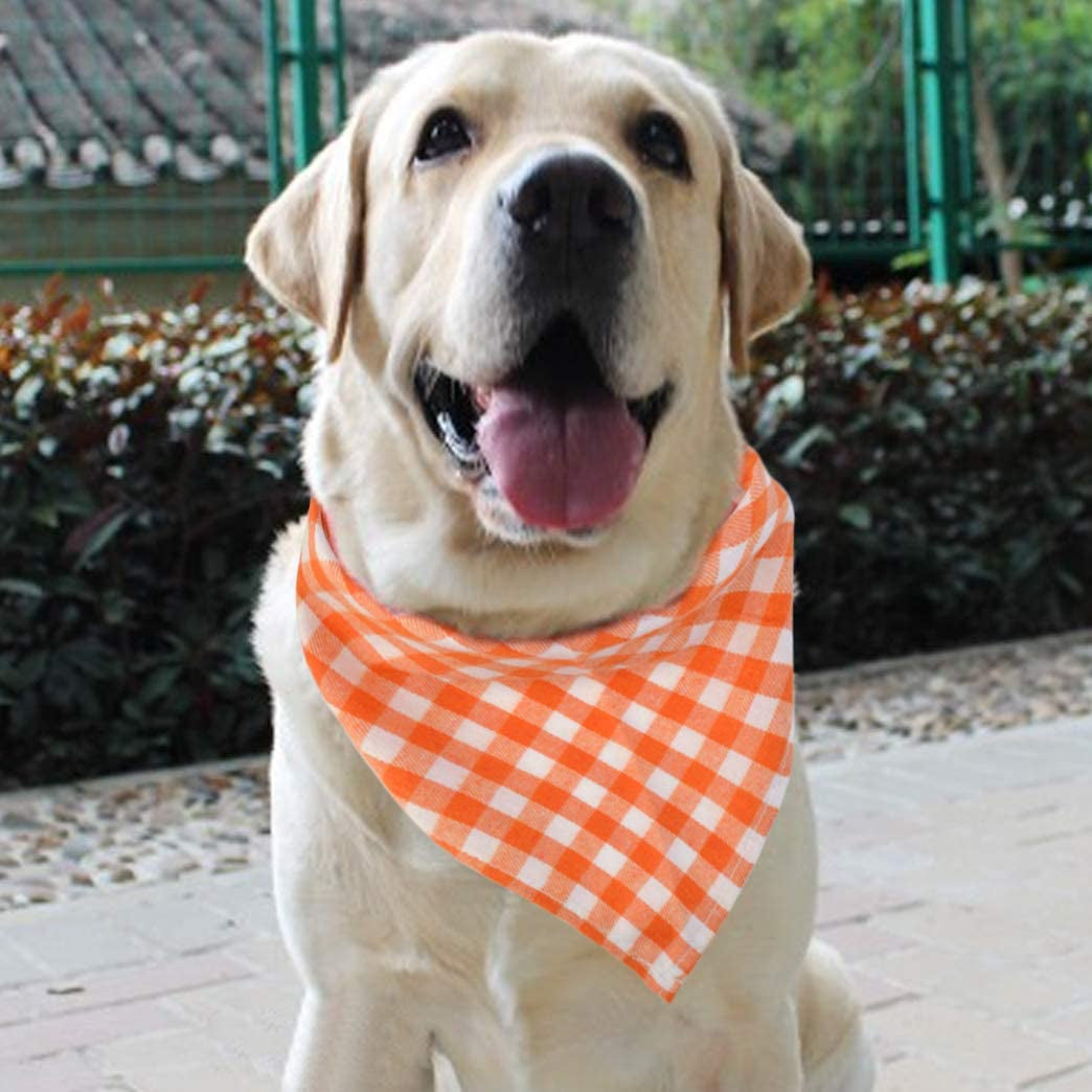 15Pcs Dog Bandanas, Dog Scarf Kerchief Dog Bibs Washable Girl Boy Dog Bandanas Set Cotton Checkered Pet Dog Bandanas Outdoor Dog Fall Bandanas Accessories for Small Medium Large Dogs Cat Pet Animals & Pet Supplies > Pet Supplies > Dog Supplies > Dog Apparel Lee-buty   