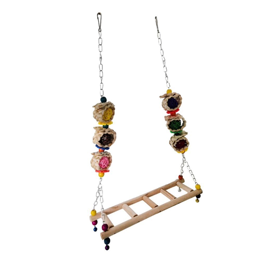 Chicken Ladder Birds Perch Chicken Toy Chicken Large Birds Ladder-A Animals & Pet Supplies > Pet Supplies > Bird Supplies > Bird Ladders & Perches Menolana Ladder-A  