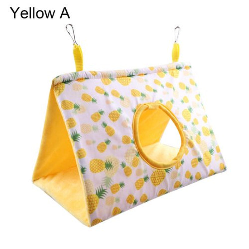 Cheers.Us Parrot Hammock Keep Warm Printed Hanging Swing Pet Bird Nest Bed House Cage Accessories,Warm, Large Space, Breathable for Parrots, Macaws, Parakeets, Cockatoos and so On Animals & Pet Supplies > Pet Supplies > Bird Supplies > Bird Cage Accessories Cheers.US   