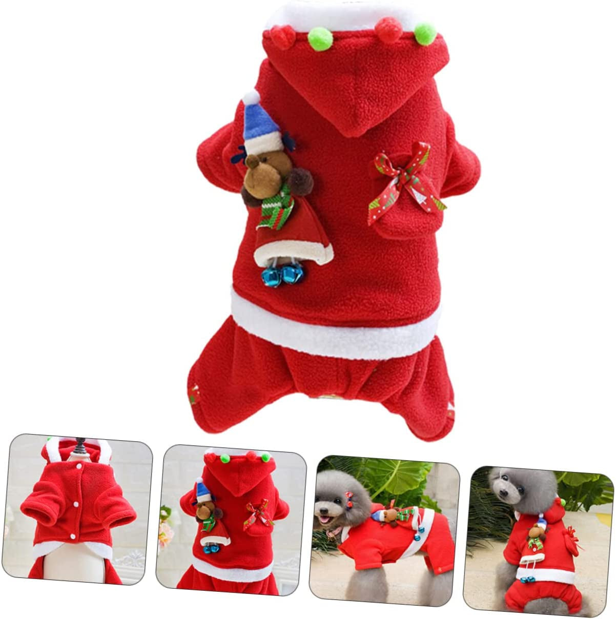 Yardenfun 1 Set Outfit Dogs Santa Father Costume Halloween Hoodies Costumes Dog - L Clothing Christmas up Pet Puppy Dress Cosplay for Clothes Party Apparel Claus of Size Small Animals & Pet Supplies > Pet Supplies > Dog Supplies > Dog Apparel Yardenfun   