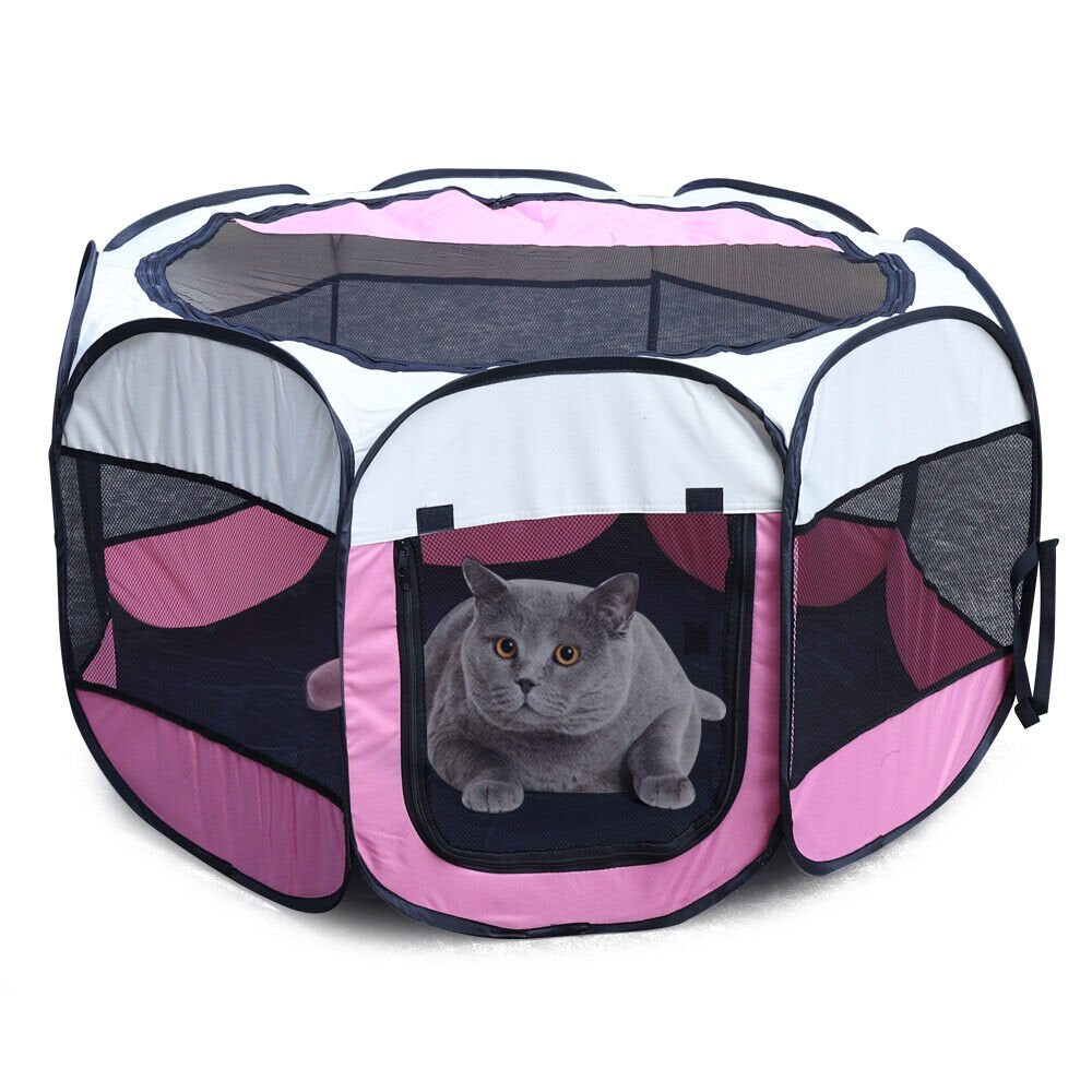 Portable Foldable Playpen Dog Outdoor Water-Resistant Cover Cat Rabbit for Pets Portable Playpen Dog Outdoor Playpen Toddler Play Yard for Pets Dog/Cats/Rabbits Animals & Pet Supplies > Pet Supplies > Dog Supplies > Dog Kennels & Runs KOL PET   