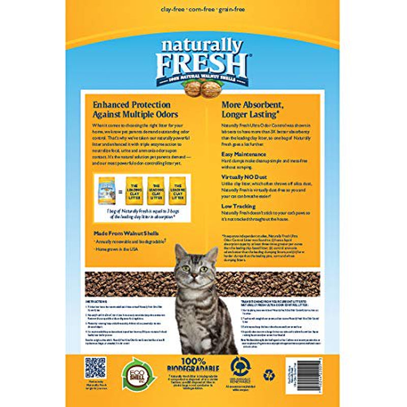 Naturally Fresh Walnut-Based Ultra-Smell Control Multi-Cat Quick-Clumping Cat Litter 26 Lb. Bag Animals & Pet Supplies > Pet Supplies > Cat Supplies > Cat Litter Blue Buffalo   