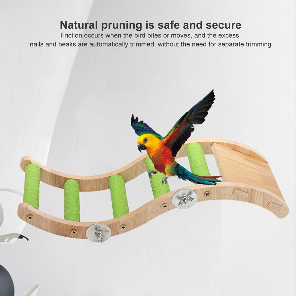 Leaveforme Pet Bird Toy Log Color Interactive Wooden Parrot Climbing Ladder Play Toys Cage Accessory Animals & Pet Supplies > Pet Supplies > Bird Supplies > Bird Cage Accessories Leaveforme   