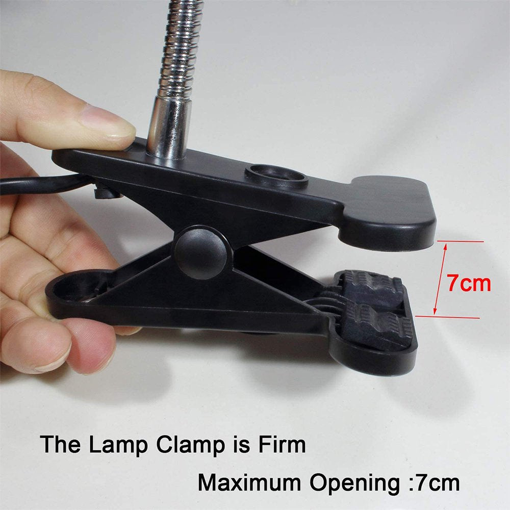 Heat Lamp for Reptiles Turtle,Clamp Lamp Holder with Halogen Bulb,Heating Lamp for Reptile and Amphibian Habitat Basking Animals & Pet Supplies > Pet Supplies > Reptile & Amphibian Supplies > Reptile & Amphibian Habitats Saikoo   