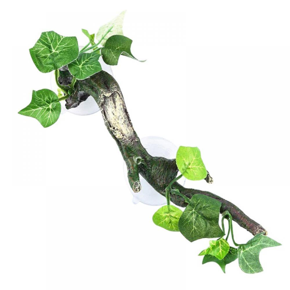 Reptile Corner Branch Terrarium Plant Decoration with Suction Cup for Amphibian Lizard Snake Climbing Animals & Pet Supplies > Pet Supplies > Small Animal Supplies > Small Animal Habitat Accessories Amazing Fashion   