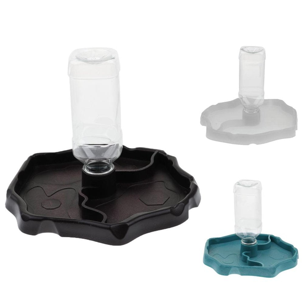 Reptile Waterer Refilling Water Dispenser Feeding Water Bowl with Bottle, Automatic Reptile Tortoise Gecko Feeding Bowl , Noctilucence Animals & Pet Supplies > Pet Supplies > Small Animal Supplies > Small Animal Habitat Accessories FITYLE   