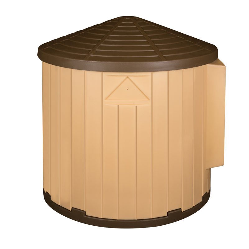 Dog Palace Colossal round Barn Insulated Dog House, Wheat/Brown, X-Large Animals & Pet Supplies > Pet Supplies > Dog Supplies > Dog Houses ASL Solutions   