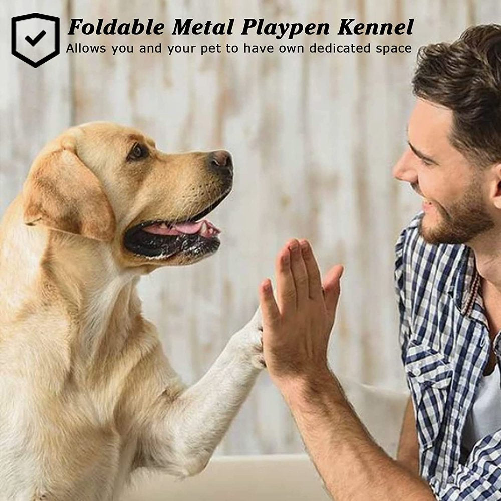 Waleaf Bold Dog Playpen for Outdoor, 16 Panels 24''/30''/40'' Height Metal Puppy Dog Fence Indoor Outdoor,Pet Exercise Pen for Rv,Camping,Yard Animals & Pet Supplies > Pet Supplies > Dog Supplies > Dog Kennels & Runs Vitesse   