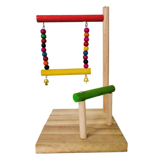 Parrots Playstand Bird Playground Parrot Perch Gym Stand Bird Ladders for Cockatoo Parakeet Cockatiel Cage Accessories Animals & Pet Supplies > Pet Supplies > Bird Supplies > Bird Gyms & Playstands FITYLE   