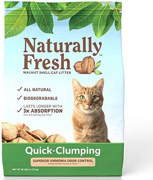 Naturally Fresh Cat Litter - Walnut-Based Quick-Clumping Kitty Litter, Unscented , 26 Lb (23001) Animals & Pet Supplies > Pet Supplies > Cat Supplies > Cat Litter Bolanlay LLC   