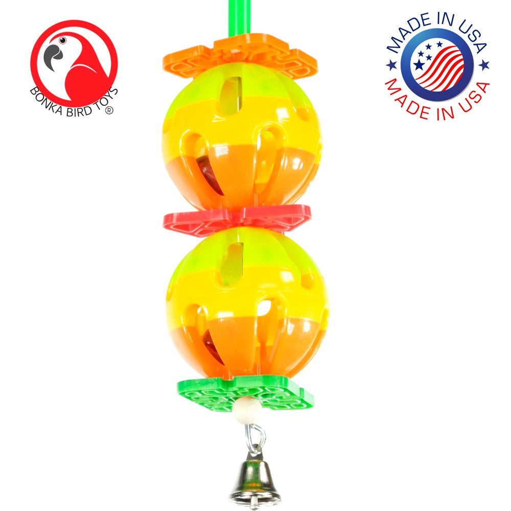 Bonka Bird Toys 1570 Twin Ball Bird Toy. Animals & Pet Supplies > Pet Supplies > Bird Supplies > Bird Toys Bonka Bird Toys   