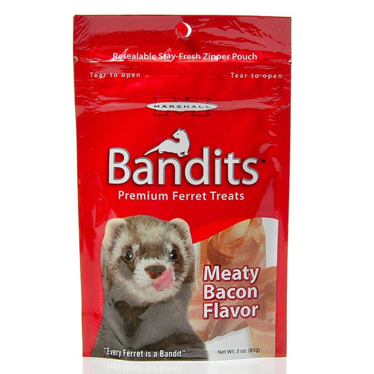 Marshall Bandits Ferret Pet Treat Meaty Bacon Fresh Meat Protein 3 Oz. 3-Pack Animals & Pet Supplies > Pet Supplies > Small Animal Supplies > Small Animal Treats unknown   