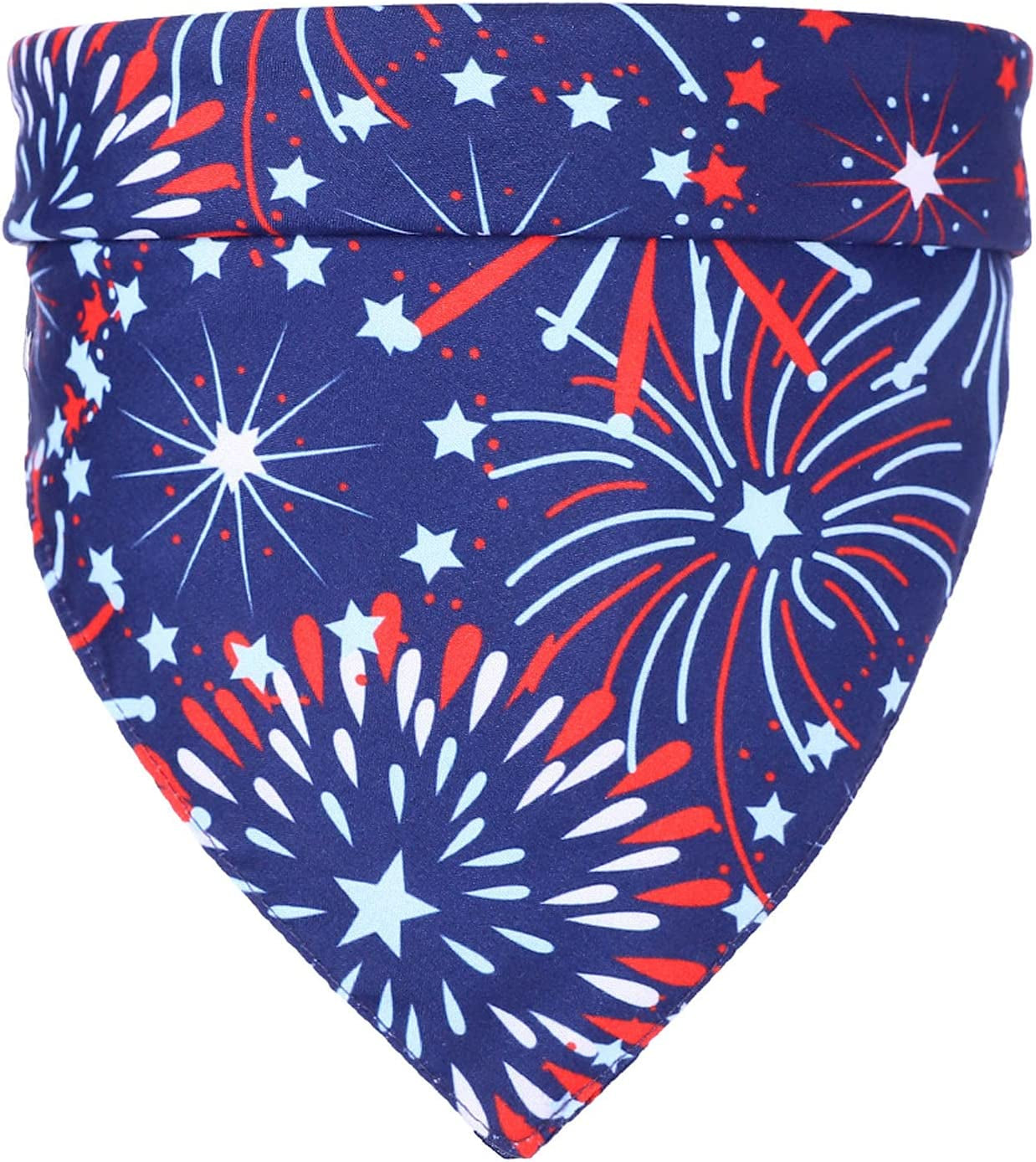 Binaryabc USA Flag Dog Bandana,American Flags Dog Bandana Pet Scarfs,4Th of July American Independence Day Pet Decorations(Fireworks) Animals & Pet Supplies > Pet Supplies > Dog Supplies > Dog Apparel BinaryABC   