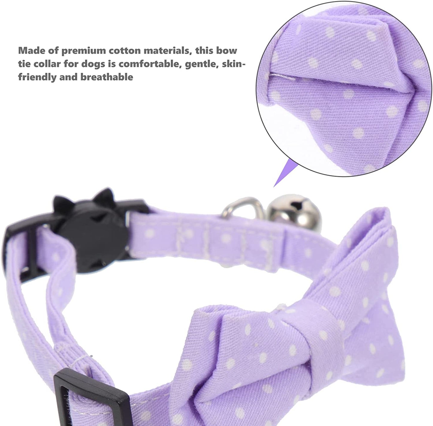 POPETPOP Dog Accessories Pet Dogs Collar Cat Neck Tie Adjustable Dog Collar Pets Bow Tie Cotton Neck Collar Bows Animals & Pet Supplies > Pet Supplies > Dog Supplies > Dog Apparel POPETPOP   