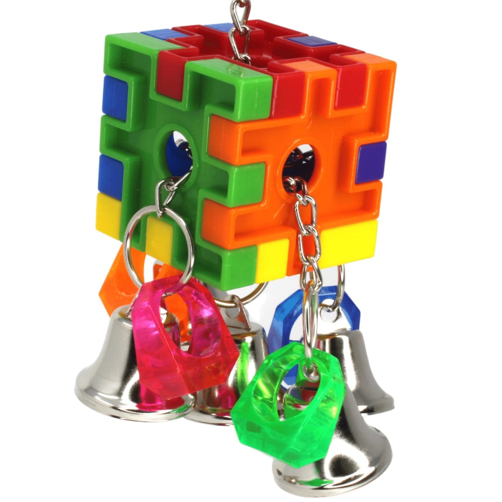 3475 Bell Cube Pull Small Bird Toy Animals & Pet Supplies > Pet Supplies > Bird Supplies > Bird Toys Bonka Bird Toys   