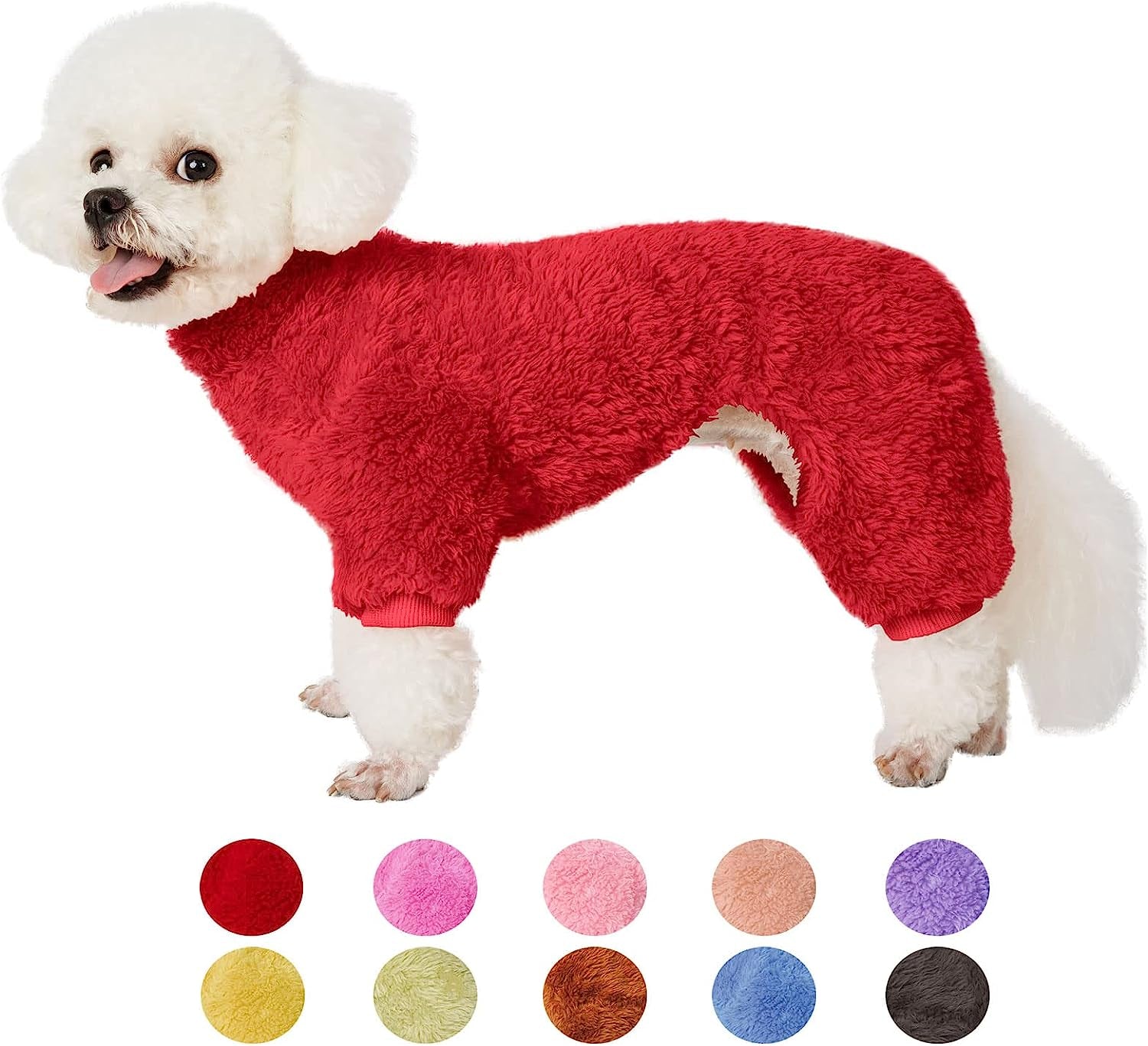 Dog Sweater Coat, Dog Pajamas PJS, Dog Clothes, Dog Christmas Sweaters for Small Medium Dogs Boy Girl Cat Apparel Doggie Jacket Onesie Soft Warm Holiday Outfits (Small, Pink) Animals & Pet Supplies > Pet Supplies > Dog Supplies > Dog Apparel YUGGI Red Large 