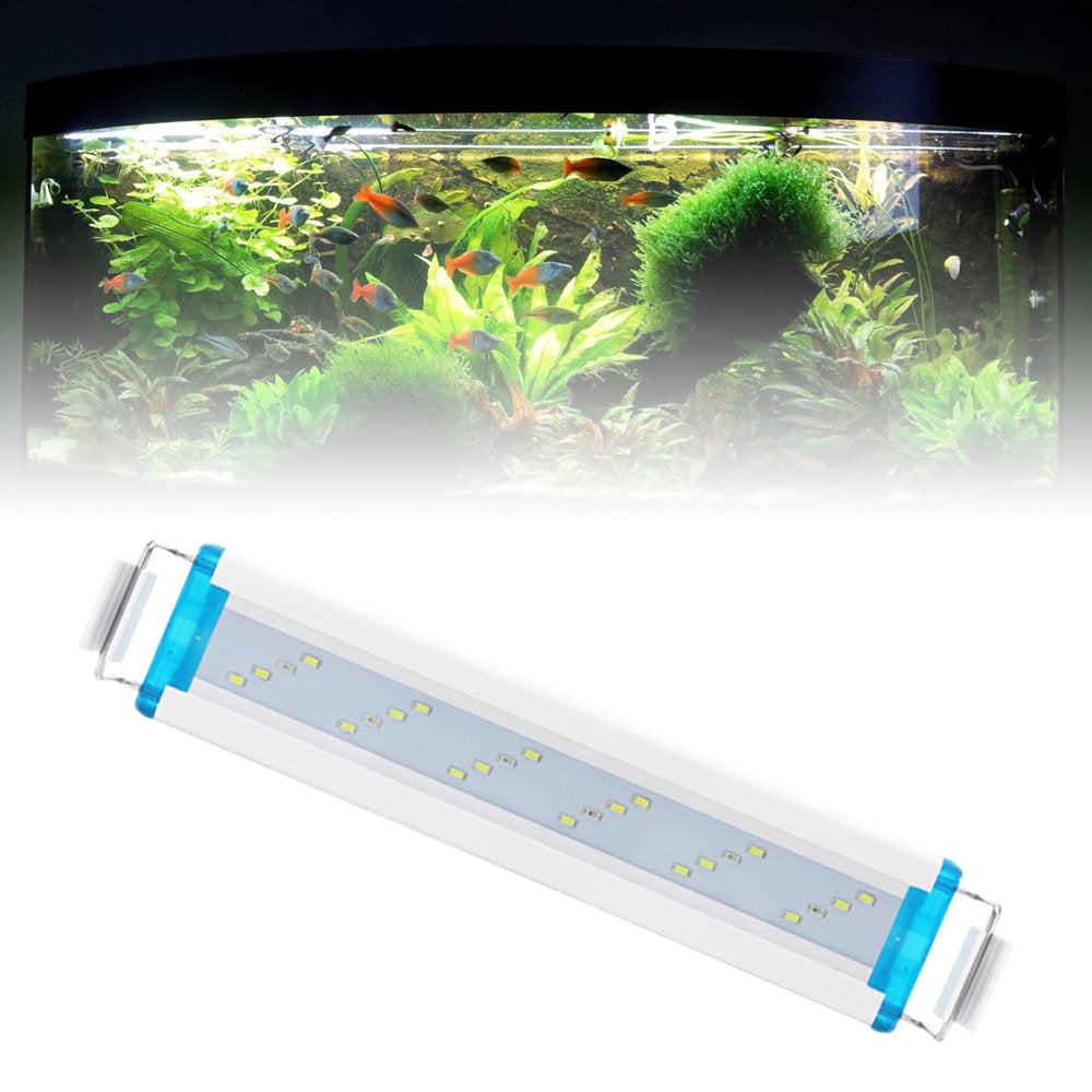 LED Aquarium Light , Fish Tank Light with Extendable Brackets, White Leds for Aquatic Coral Plants and Freshwater Fish Tank 12W 24Leds Animals & Pet Supplies > Pet Supplies > Fish Supplies > Aquarium Lighting perfk   