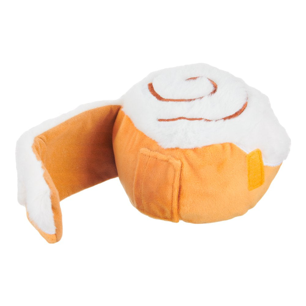 BARK Cinnamon Growl Dog Toy, White with Yellow - Barkfest in Bed Animals & Pet Supplies > Pet Supplies > Dog Supplies > Dog Toys BARK   