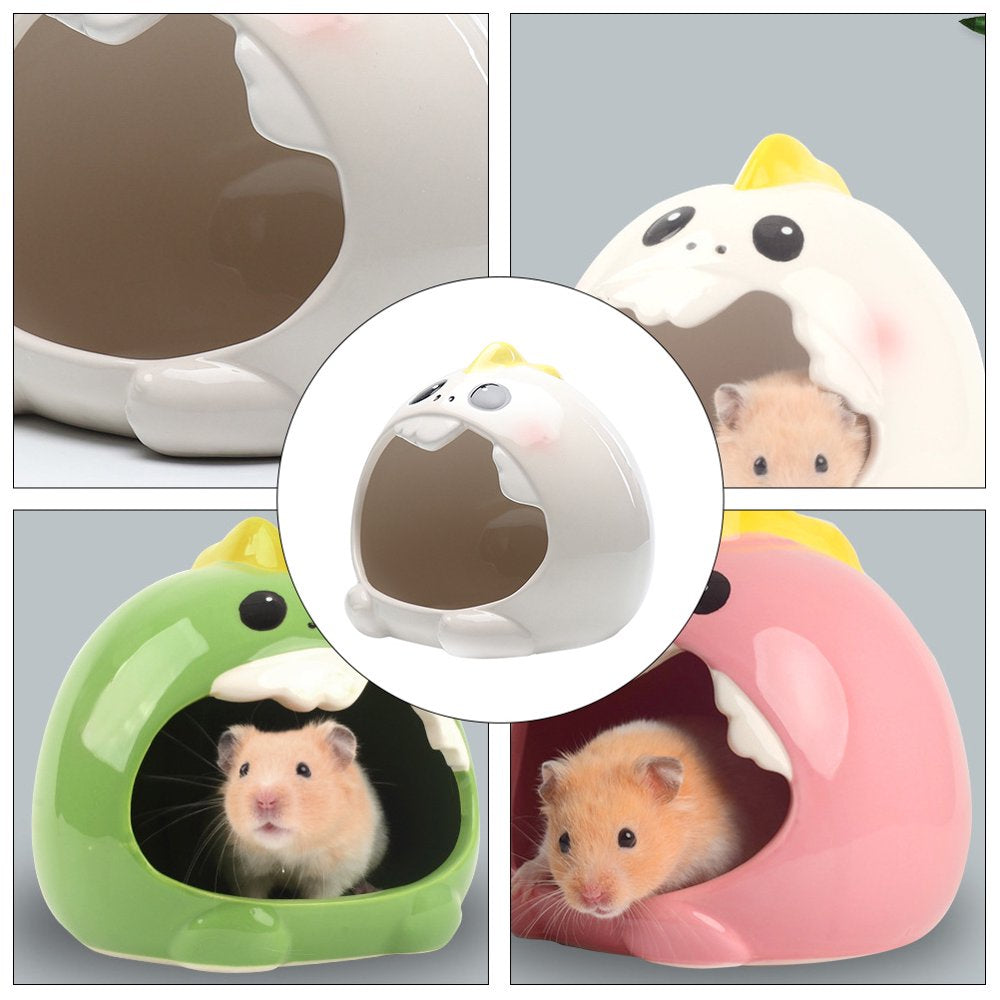 Bestonzon House Ceramic Hamster Small Hideout Animal Chinchilla Mini Animals Nesting Huts Habitat Cage Sleepingpet Animals & Pet Supplies > Pet Supplies > Small Animal Supplies > Small Animal Habitats & Cages Bestonzon   