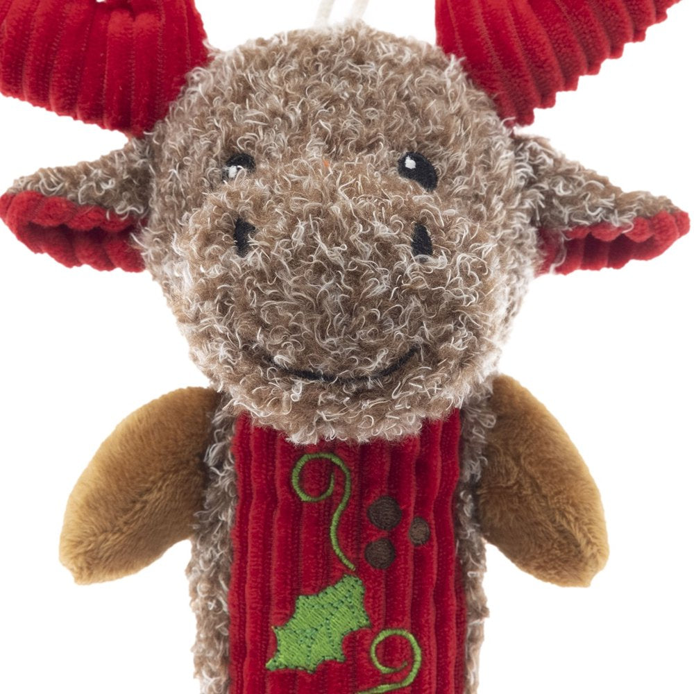 Vibrant Life Holiday 9.25-Inch Stuffed Plush Christmas Moose Stick Dog Toy Animals & Pet Supplies > Pet Supplies > Dog Supplies > Dog Toys Dan Dee International   